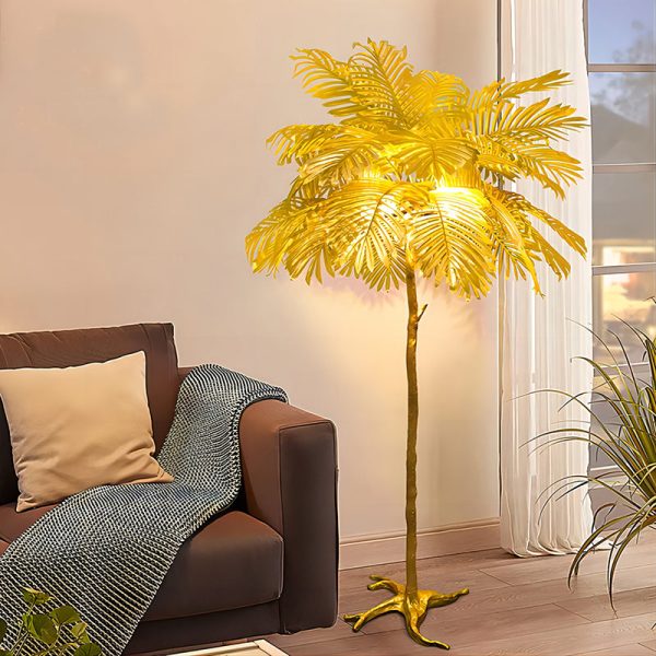 Contemporary Nordic Tree Fabric Resin 3/5-Light Standing Floor Lamp For Living Room - Image 8