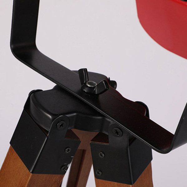 Contemporary Creative Camera Iron Wood 1 - Light Standing Floor Lamp For Living Room - Image 6