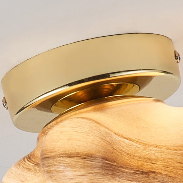 Contemporary Creative Dome Cartoon Starfish Hardware Glass 1 - Light Semi-Flush Mount Ceiling Light For Hallways - Image 5