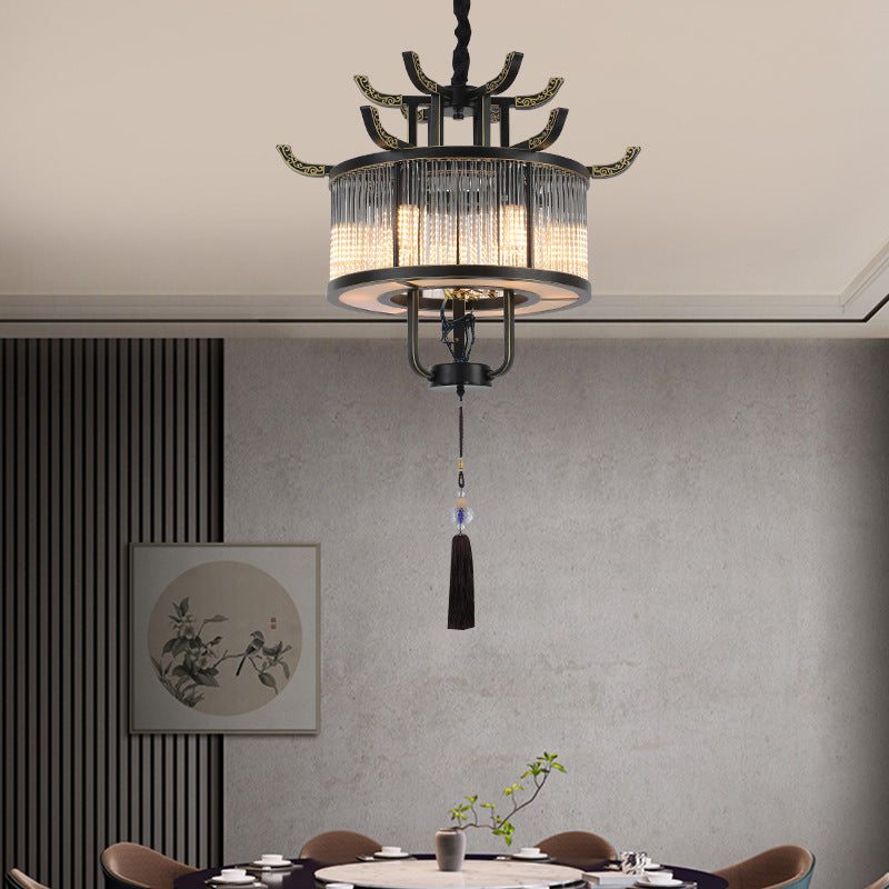 BS-Lighting-LA01198-14.jpg Traditional Chinese Dome Deer Round Rectangle Crystal Iron 4/6/8/10 - Light Chandelier For Dining Room - Image 1