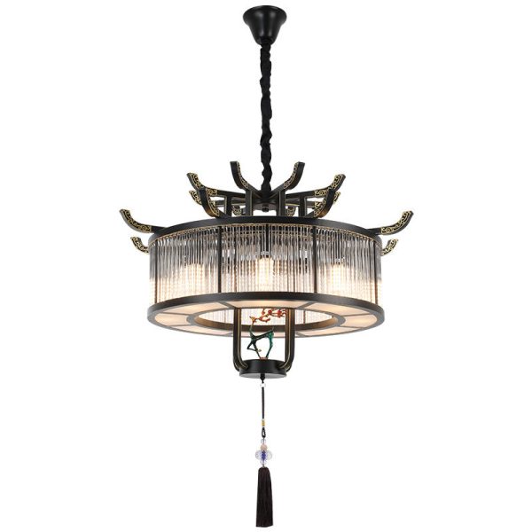 Traditional Chinese Dome Deer Round Rectangle Crystal Iron 4/6/8/10 - Light Chandelier For Dining Room - Image 16