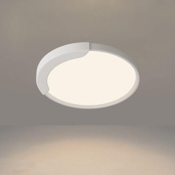 Modern Minimalist Round Splicing LLDPE Hardware LED Flush Mount Ceiling Light For Bedroom - Image 20
