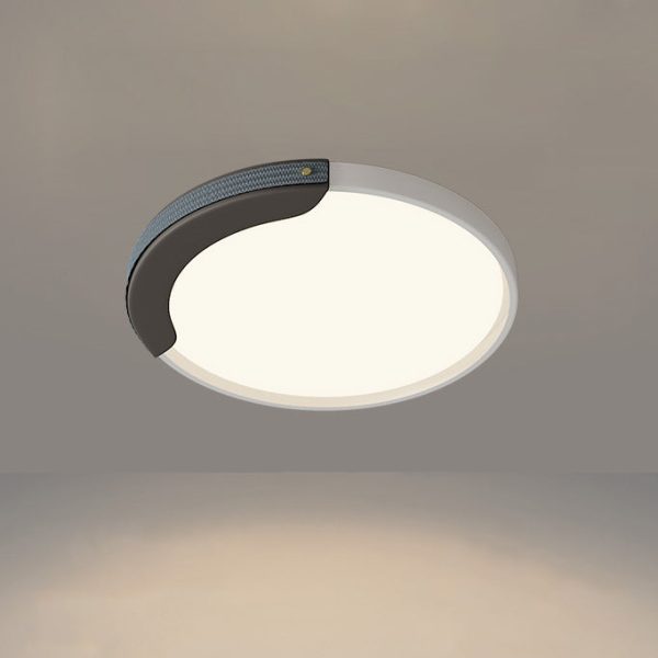 Modern Minimalist Round Splicing LLDPE Hardware LED Flush Mount Ceiling Light For Bedroom - Image 21