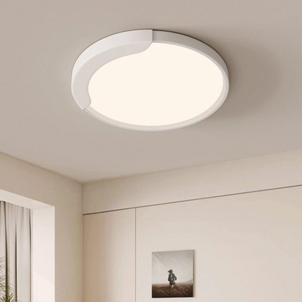 Modern Minimalist Round Splicing LLDPE Hardware LED Flush Mount Ceiling Light For Bedroom - Image 10