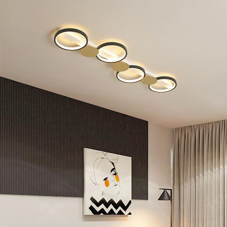 BS-Lighting-LA01421-13.jpg Contemporary Scandinavian Round Ring Iron Acrylic LED Semi-Flush Mount Ceiling Light For Living Room - Image 1