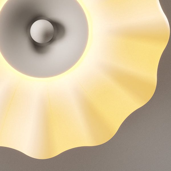 Contemporary Nordic Pumpkin Iron Roto-molding LED Semi-Flush Mount Ceiling Light For Hallways - Image 5