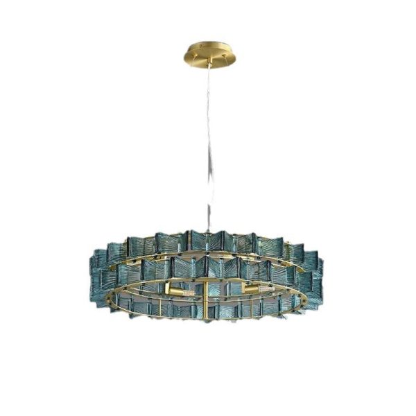 Modern Luxury Round Glass Iron 6/9/12 - Light Chandelier For Dining Room - Image 14