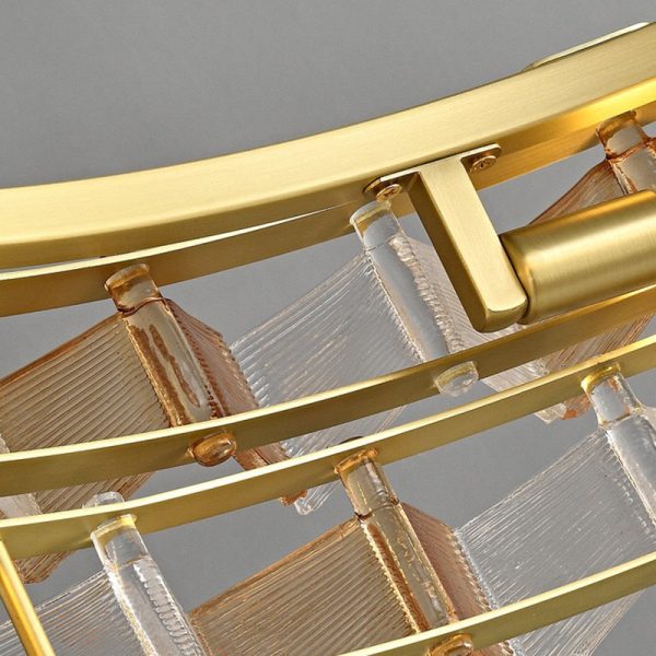 Modern Luxury Round Glass Iron 6/9/12 - Light Chandelier For Dining Room - Image 8