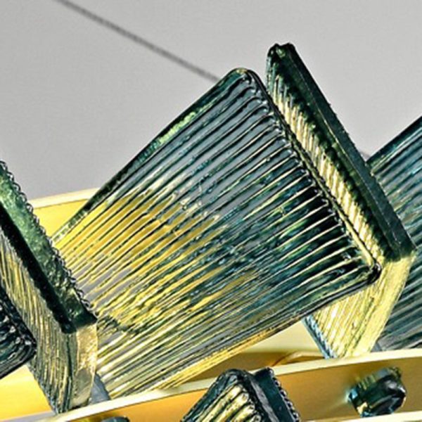 Modern Luxury Round Glass Iron 6/9/12 - Light Chandelier For Dining Room - Image 9