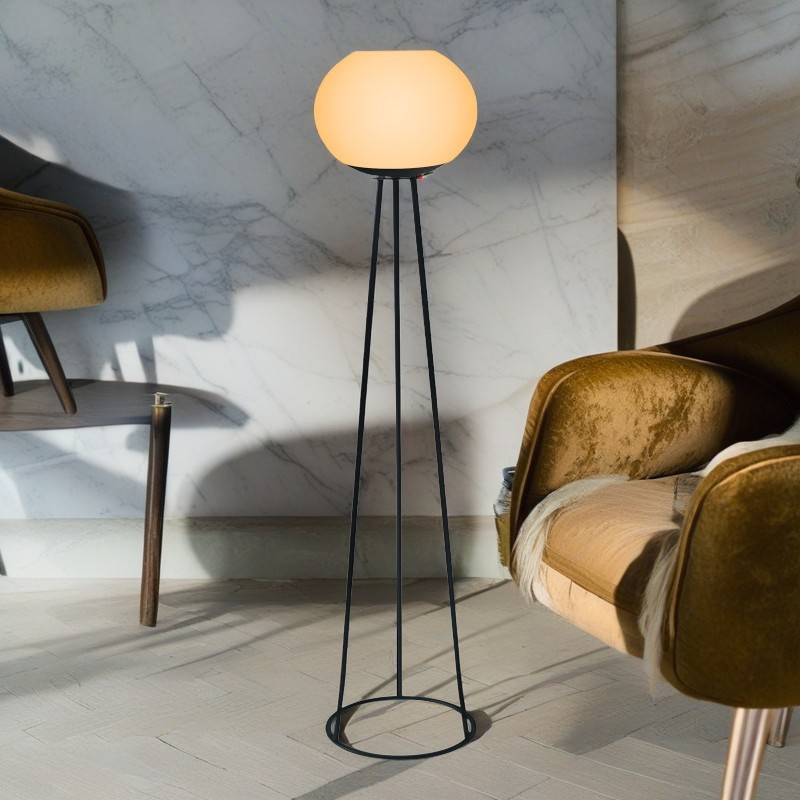 BS-Lighting-LC02859-9.png Modern Minimalist Solar Oval Tripod Round Base Iron PE LED Standing Floor Lamp For Outdoor Patio - Image 1