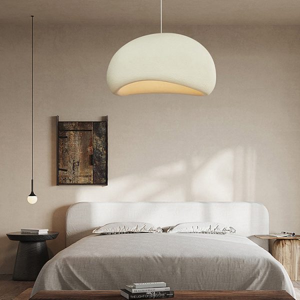 Contemporary Nordic Oval Arch High Density Polystyrene 1-Light Pendant Light For Living Room - Image 17