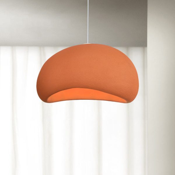 Contemporary Nordic Oval Arch High Density Polystyrene 1-Light Pendant Light For Living Room - Image 10