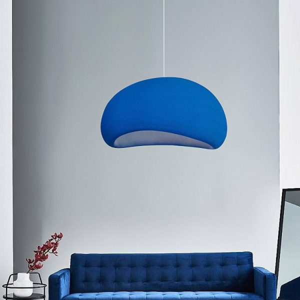 Contemporary Nordic Oval Arch High Density Polystyrene 1-Light Pendant Light For Living Room - Image 20