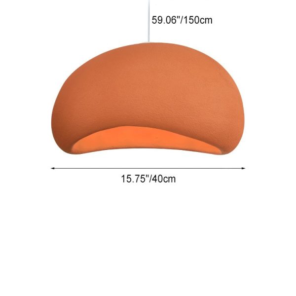 Contemporary Nordic Oval Arch High Density Polystyrene 1-Light Pendant Light For Living Room - Image 5