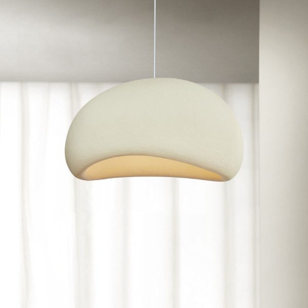 Contemporary Nordic Oval Arch High Density Polystyrene 1-Light Pendant Light For Living Room - Image 12