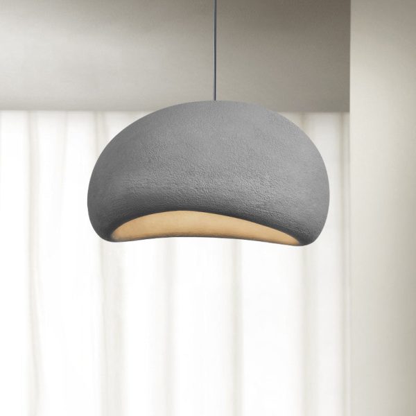 Contemporary Nordic Oval Arch High Density Polystyrene 1-Light Pendant Light For Living Room - Image 13