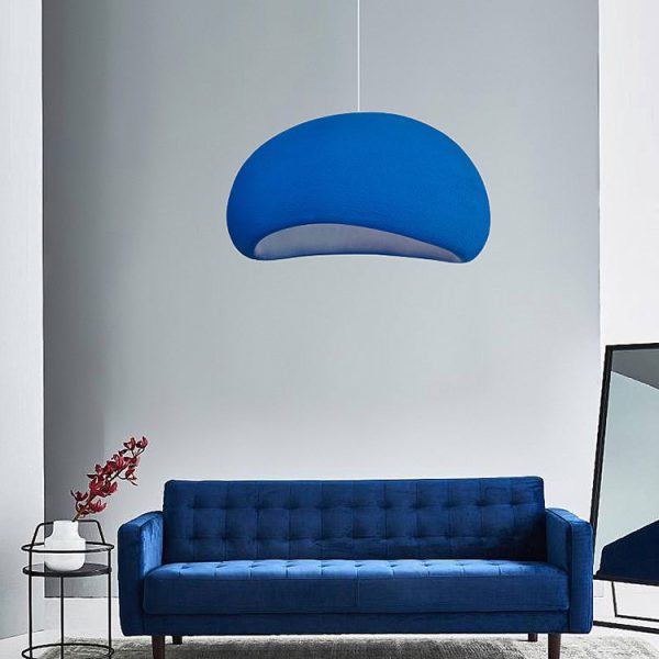 Contemporary Nordic Oval Arch High Density Polystyrene 1-Light Pendant Light For Living Room - Image 15