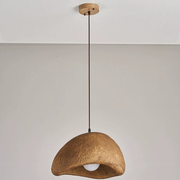 Contemporary Vintage Irregular Round Clouds Iron Resin 1-Light Pendant Light For Living Room - Image 20