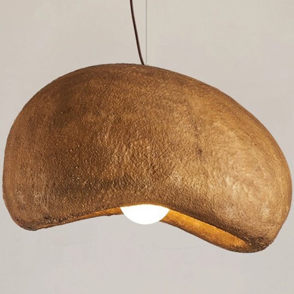 Contemporary Vintage Irregular Round Clouds Iron Resin 1-Light Pendant Light For Living Room - Image 15