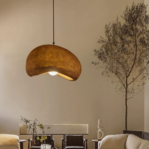 Contemporary Vintage Irregular Round Clouds Iron Resin 1-Light Pendant Light For Living Room - Image 17
