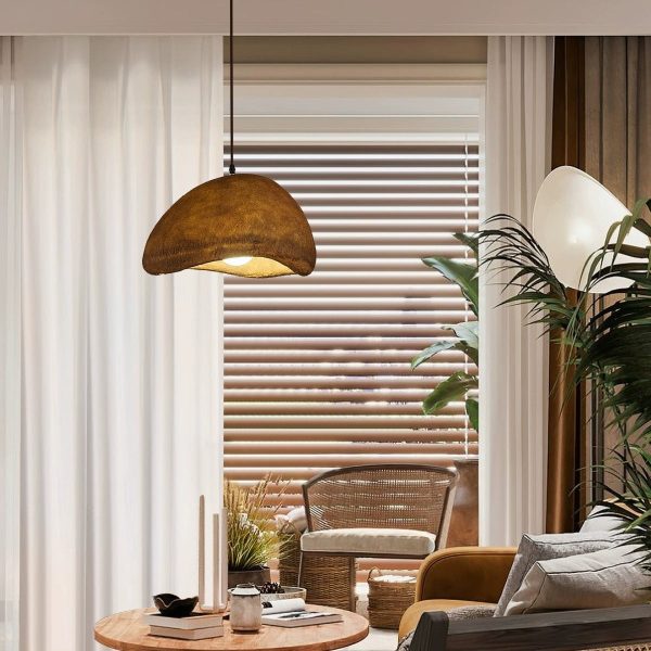 Contemporary Vintage Irregular Round Clouds Iron Resin 1-Light Pendant Light For Living Room - Image 18