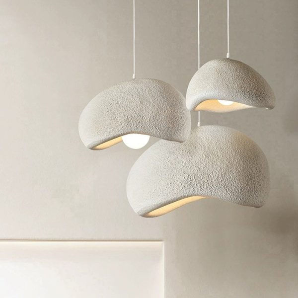 Contemporary Vintage Irregular Round Clouds Iron Resin 1-Light Pendant Light For Living Room - Image 2