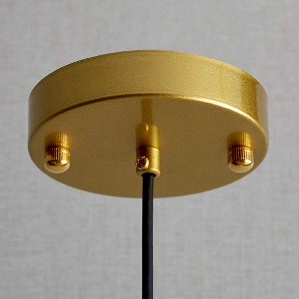 Modern Luxury Round Hardware Crystal 1-Light Pendant Light For Bedroom - Image 5