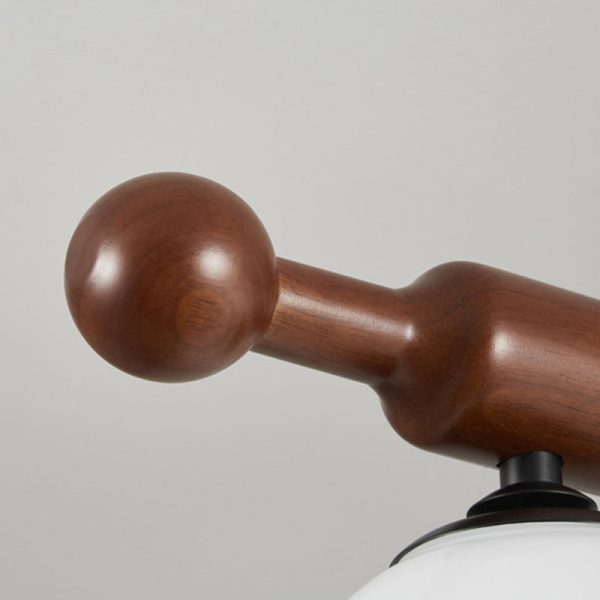 Traditional French Branch Round Bowl Lid Shape Hardware Wood Glass 4/6/8 Semi-Flush Mount Ceiling Light For Living Room - Image 11