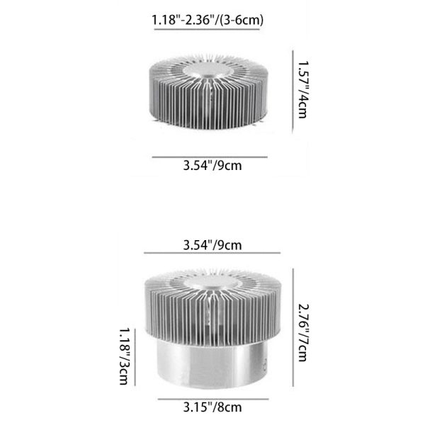 Contemporary Simplicity Aluminum Round LED Flush Mount Ceiling Light For Hallway Or Entryway - Image 8