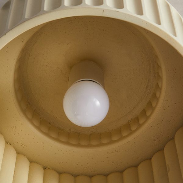 Contemporary Scandinavian Cylinder Plastic 1-Light Flush Mount Ceiling Light For Living Room - Image 6