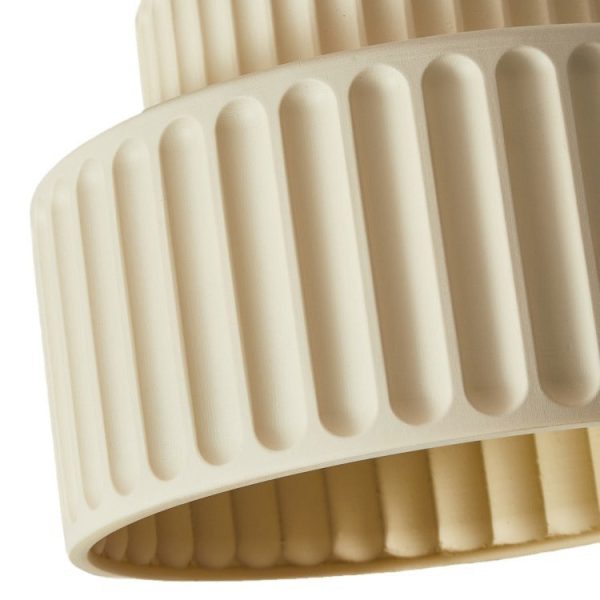 Contemporary Scandinavian Cylinder Plastic 1-Light Flush Mount Ceiling Light For Living Room - Image 5