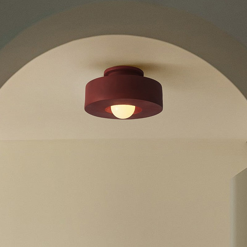 BS-Lighting-LH00658-1-dfe23f0c-f1cf-4107-ba2f-b726598fd657.jpg Contemporary Nordic Round Plastic 1-Light Semi-Flush Mount Ceiling Light For Living Room - Image 1