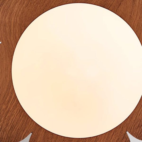 Traditional Japanese Globe Iron Glass 1-Light Semi-Flush Mount Ceiling Light For Living Room - Image 7