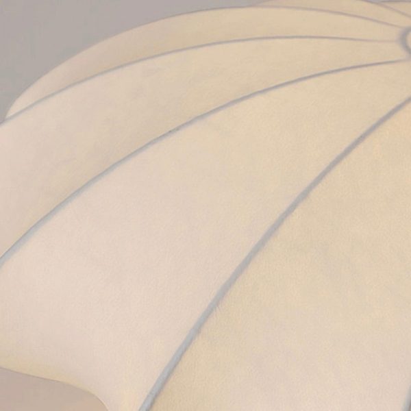 Traditional Japanese Bell Shape Metal Silk 1/3-Light Semi-Flush Mount Ceiling Light For Living Room - Image 7