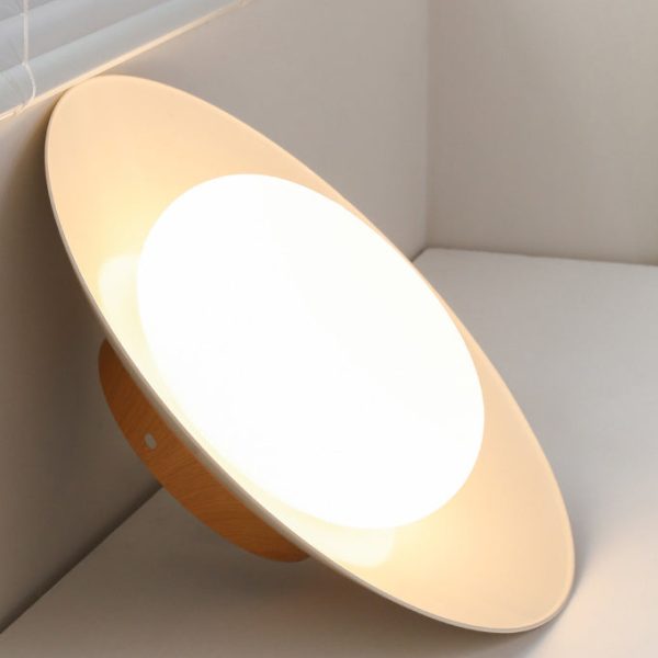 Traditional Japanese Round Iron Acrylic LED Semi-Flush Mount Ceiling Light For Living Room - Image 5