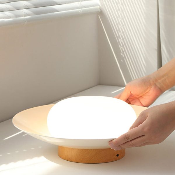 Traditional Japanese Round Iron Acrylic LED Semi-Flush Mount Ceiling Light For Living Room - Image 8