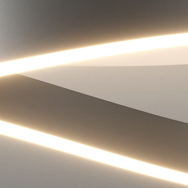 Modern Minimalist Ring Strip Irregular Disc Base Iron Aluminum Silicone LED Semi-Flush Mount Ceiling Light For Bedroom - Image 12