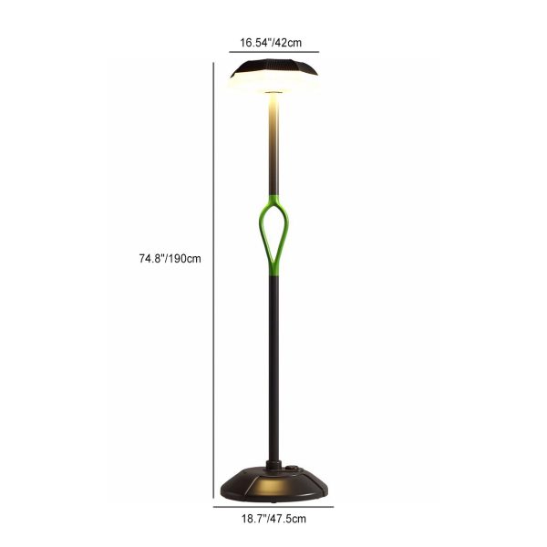 Contemporary Simplicity Solar Waterproof Hardware PE LED Outdoor Standing Floor Lamp For Garden - Image 4