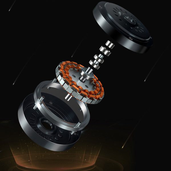 Contemporary Retro Round Glass Shade Solid Wood Fan Blade LED Downrod Ceiling Fan Light For Bedroom - Image 7