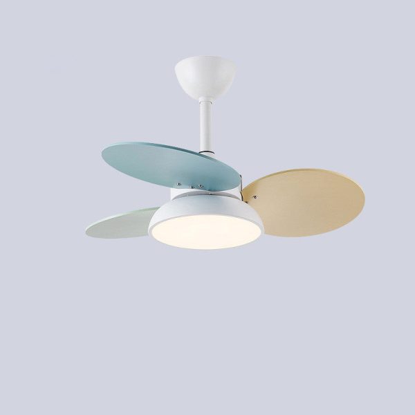 Contemporary Scandinavian Acrylic Shade Solid Wood Oval Fan Blade LED Downrod Ceiling Fan Light For Living Room - Image 13