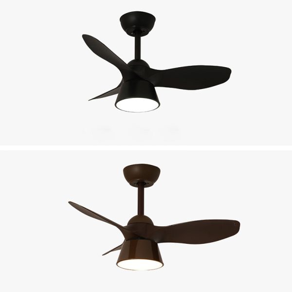 Modern Minimalist Round Acrylic Shade PVC Fan LED Downrods Ceiling Fan Light For Bedroom - Image 10