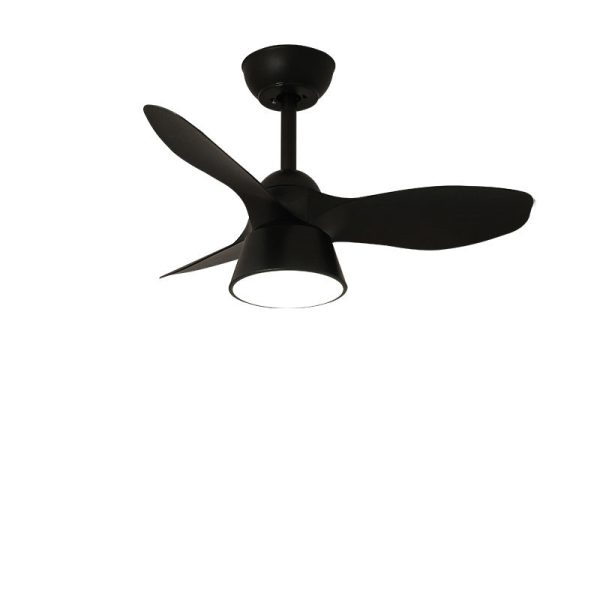 Modern Minimalist Round Acrylic Shade PVC Fan LED Downrods Ceiling Fan Light For Bedroom - Image 11