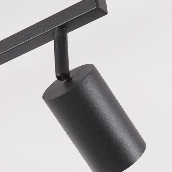 Contemporary Simplicity Iron Aluminum 3/4/5-Light Track Adjustable Spotlight Semi-Flush Mount Ceiling Light For Living Room - Image 7