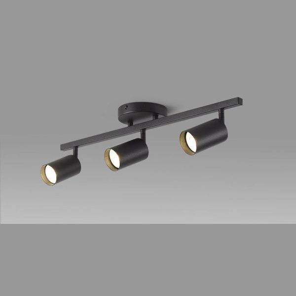 Contemporary Simplicity Iron Aluminum 3/4/5-Light Track Adjustable Spotlight Semi-Flush Mount Ceiling Light For Living Room - Image 26