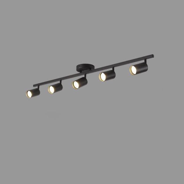Contemporary Simplicity Iron Aluminum 3/4/5-Light Track Adjustable Spotlight Semi-Flush Mount Ceiling Light For Living Room - Image 28
