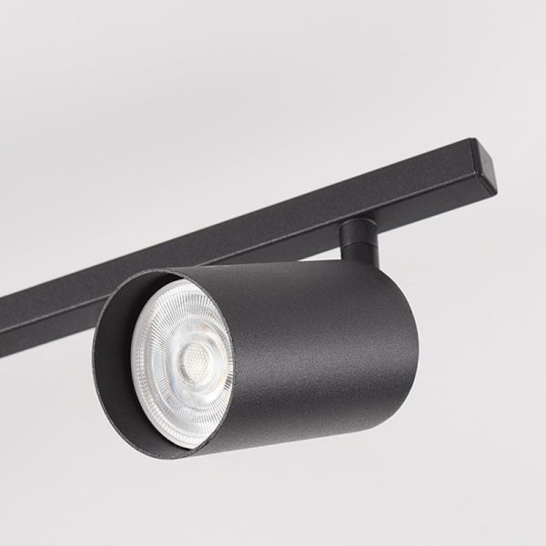 Contemporary Simplicity Iron Aluminum 3/4/5-Light Track Adjustable Spotlight Semi-Flush Mount Ceiling Light For Living Room - Image 9