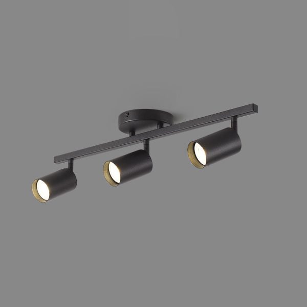 Contemporary Simplicity Iron Aluminum 3/4/5-Light Track Adjustable Spotlight Semi-Flush Mount Ceiling Light For Living Room - Image 17