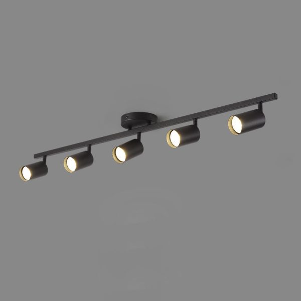 Contemporary Simplicity Iron Aluminum 3/4/5-Light Track Adjustable Spotlight Semi-Flush Mount Ceiling Light For Living Room - Image 19