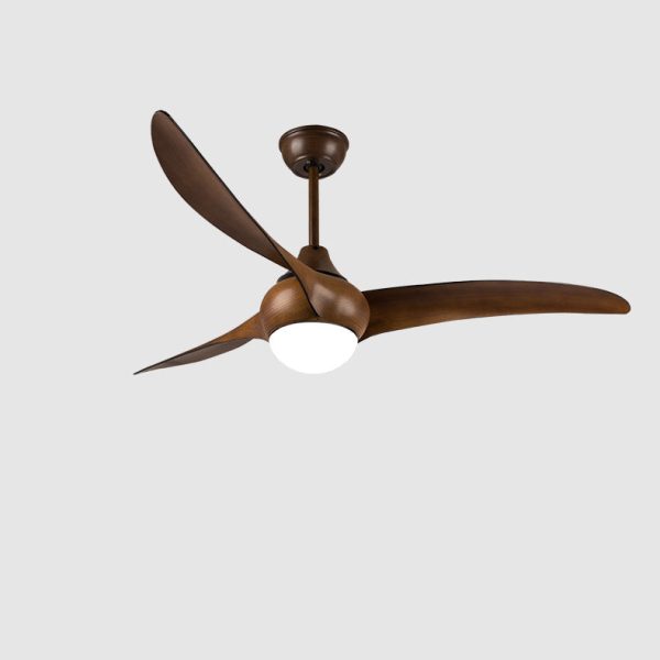 Contemporary Retro ABS Fan Blade Acrylic Shade LED Downrods Ceiling Fan Light For Living Room - Image 10