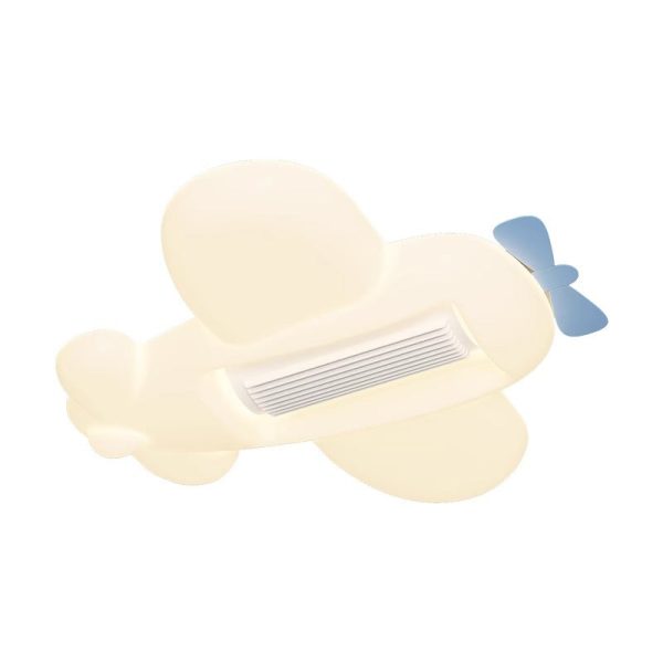 Contemporary Creative Cartoon Airplane Cloud PE Shade LED Kids Flush Mount Ceiling Invisible Bladeless Fan Light For Bedroom - Image 13